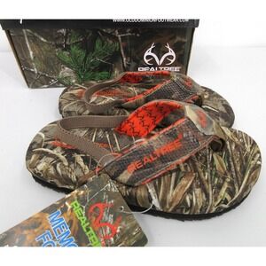 REALTREE OUTFITTERS SANDALS Toddler Boy Size 10 Memory Foam CAMOFLAGE New In Box